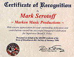 Certificate Of Recognition Thumbnail Image